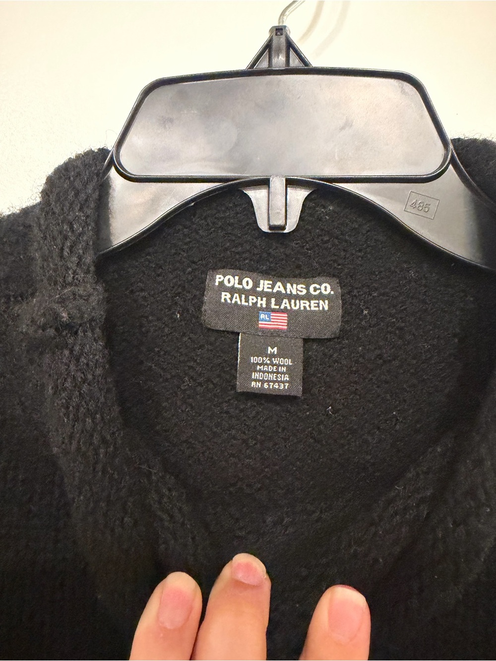 Polo by Ralph Lauren Black 100% Wool Turtleneck Sweater Women’s Size Medium